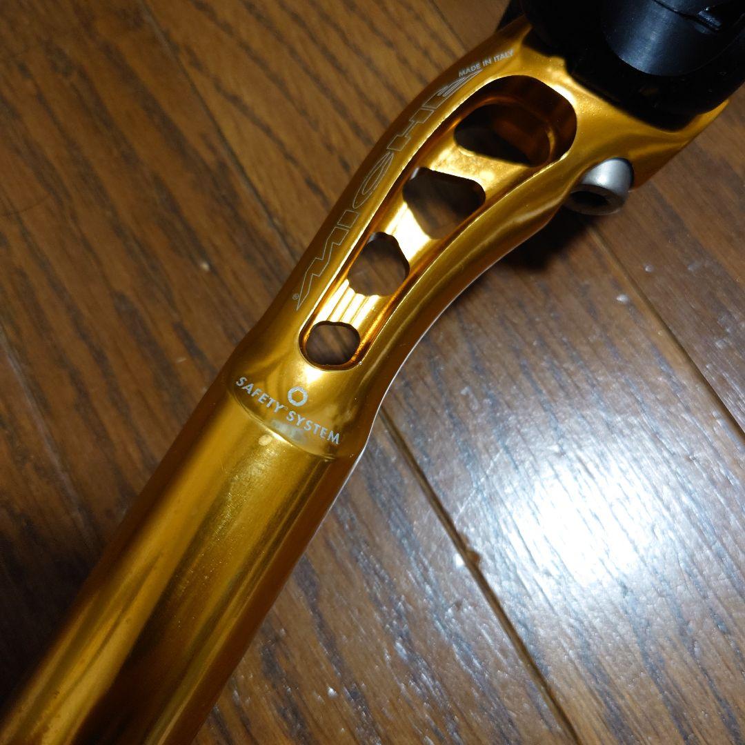 美品MICHE SUPER TYPE ミケ シートポスト　27.2mm ゴールド