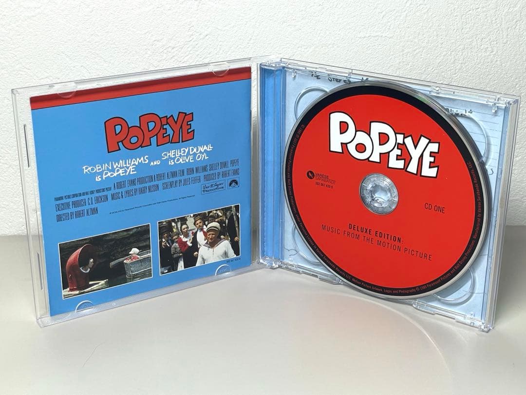 美品 CD ポパイ オリジナル・サウンドトラック ２枚組　国内盤