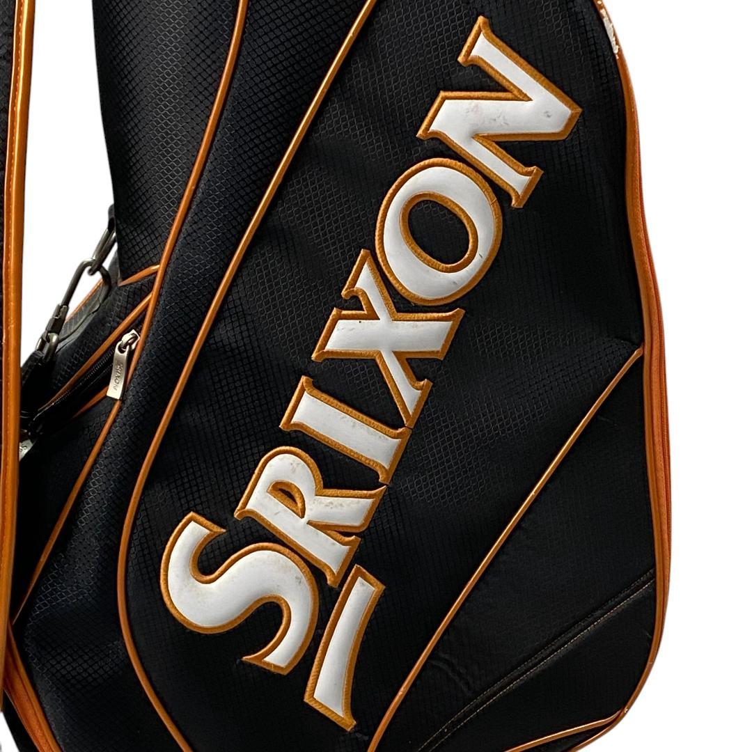 SRIXON スリクソン キャディバッグ ブラック オレンジ ロゴ柄 ゴルフ