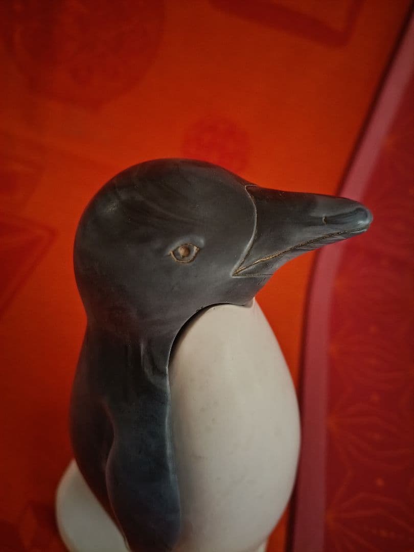 激レア ペンギン ハワイ マウイ ギャラリーアート作品 置物 1979年