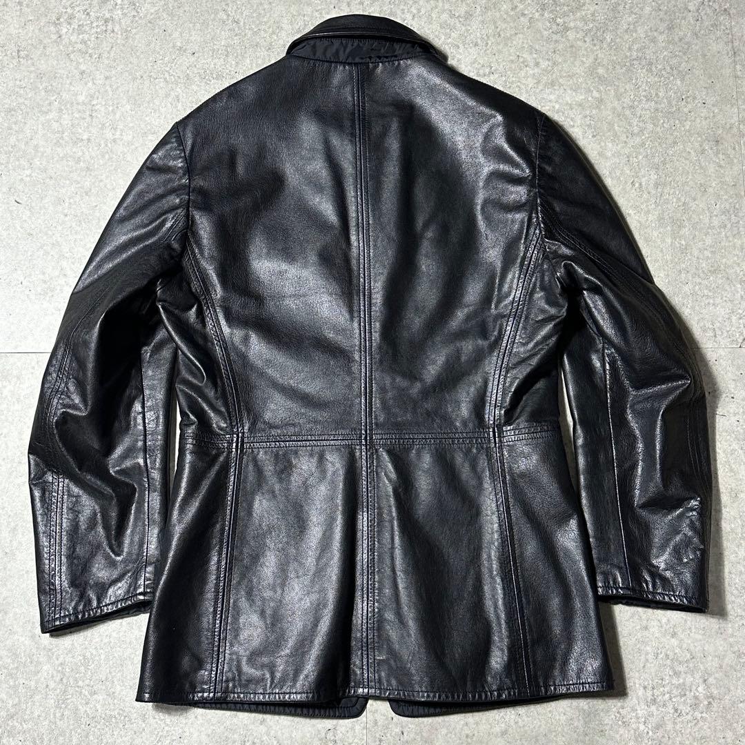 JIL SANDER archive レザーナイロン リバーシブルジャケット48
