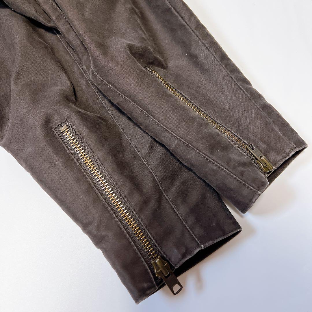 Schott シングルライダース ボアライナー コットン ブラウン系 42
