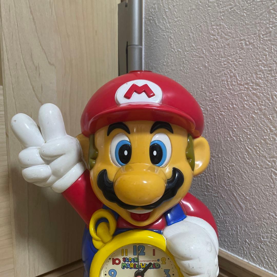 スーパーマリオ ワールド 目覚まし時計 任天堂　置き時計　セイコー　レトロ