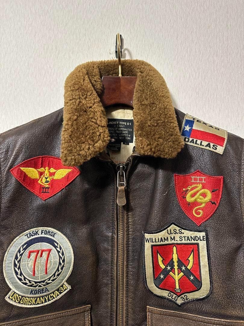ジャケット・アウター AVIREX Top Gun G-1 Leather Vest