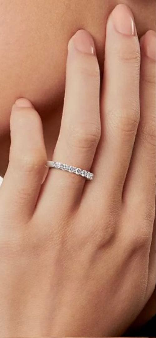 ティファニー エンブレイスバンドリング ハーフエタニティ Tiffany& Co