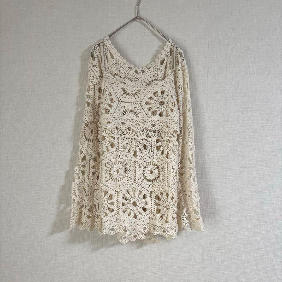mystic 2点SET クロシェ トップス ビスチェ 春