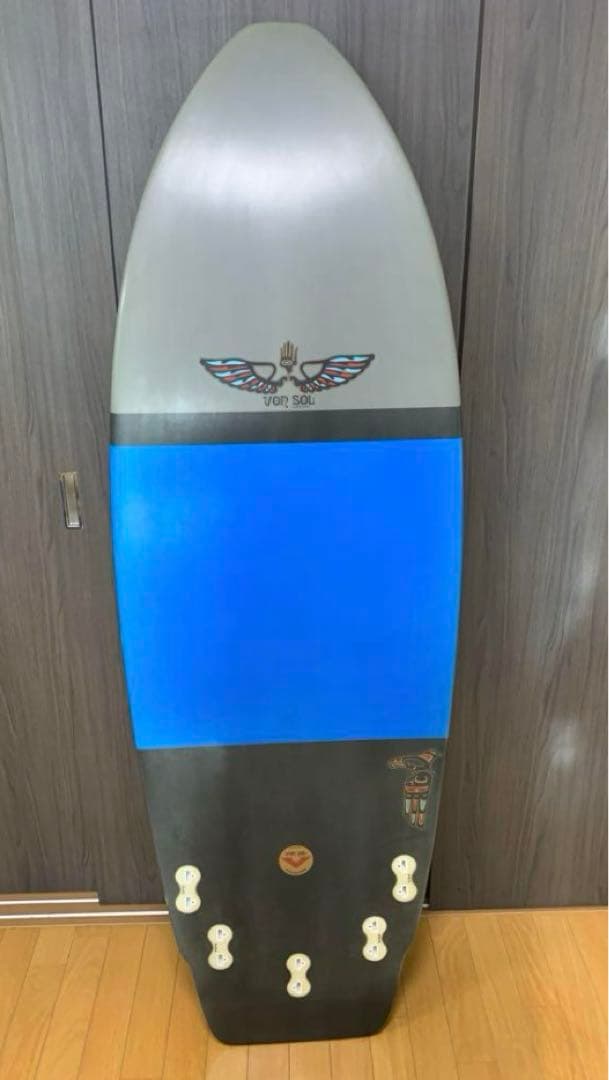 名作小波キラー Vonsol Flying Manta 5’8\" epsフィン付