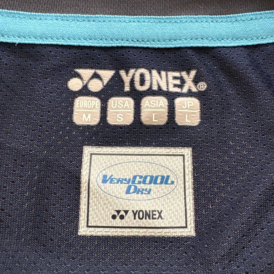 SeriNonnon　YONEX 半袖シャツ 青 黒　メンズLサイズ