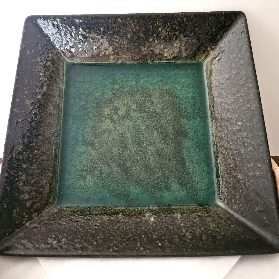 有田焼　清秀作　陶器　角皿　22cm　お正月用