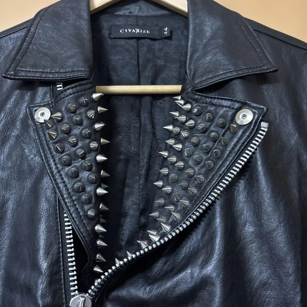 CIVARIZE シヴァーライズ　ダブルライダース　ジャケット ブラック 44