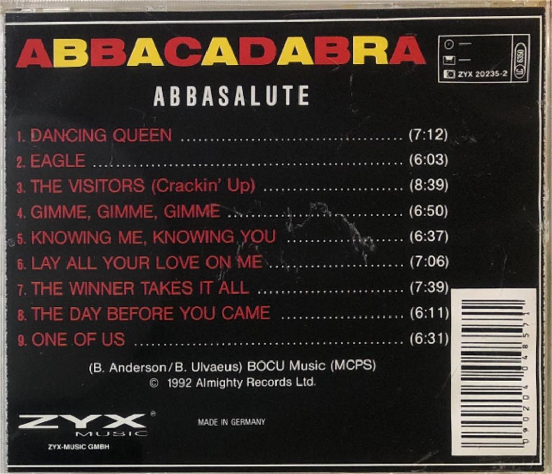 洋楽 ABBACADABRA presents ABBA-Songs In Disco
