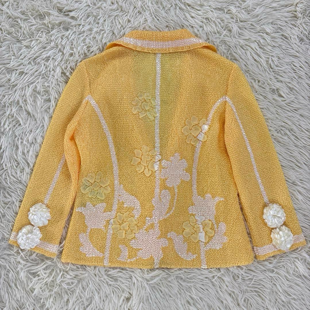 美品 ノコオーノ NOKO OHNO プリーツ ジャケット 花