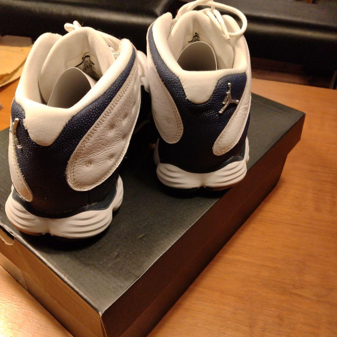 Jordan13 ホワイト/ネイビー スニーカー