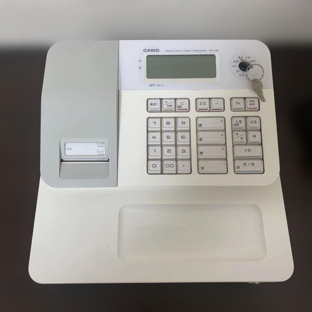 CASIO SE-G2-WE レジスター 白 動作品