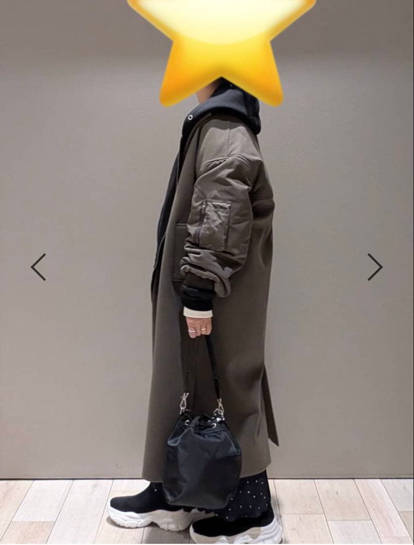【新品・未使用】LEPSIM パフエアZIPBIGフーディー ブラック