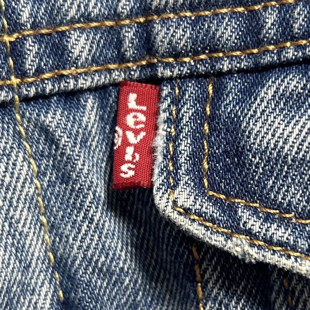 《美品》Levi's☆リーバイス デニムジャケット メンズ ボア裏地襟 M