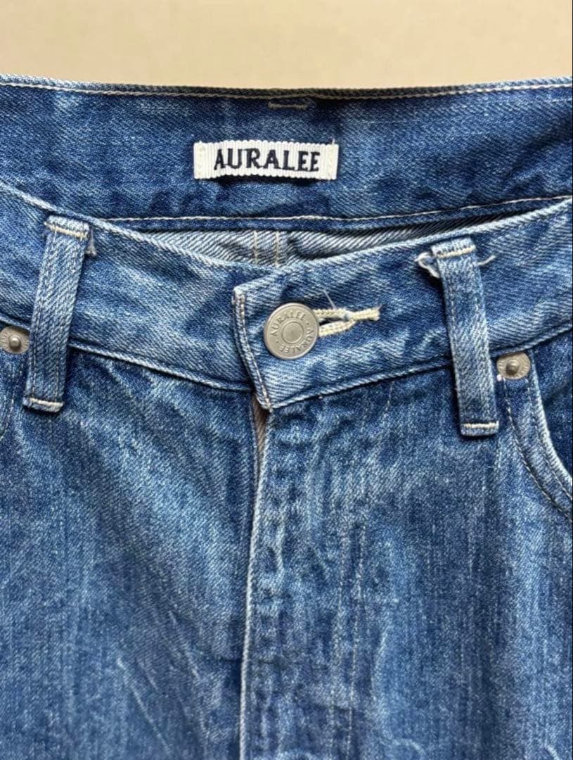 パンツ AURALEE Selvedge Faded Light Denim 23ss