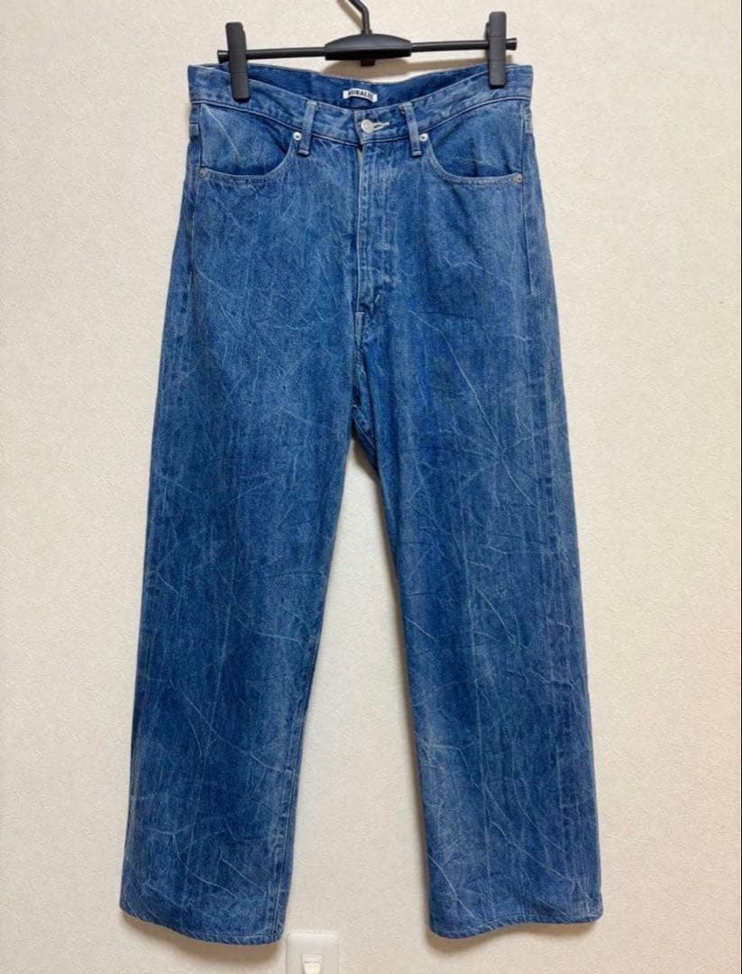 パンツ AURALEE Selvedge Faded Light Denim 23ss
