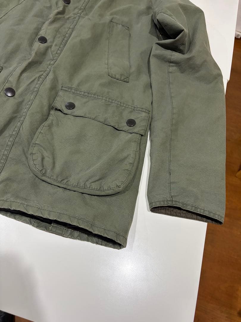 barbour　白タグ　ビデイル　ウォッシュド　セージ　38