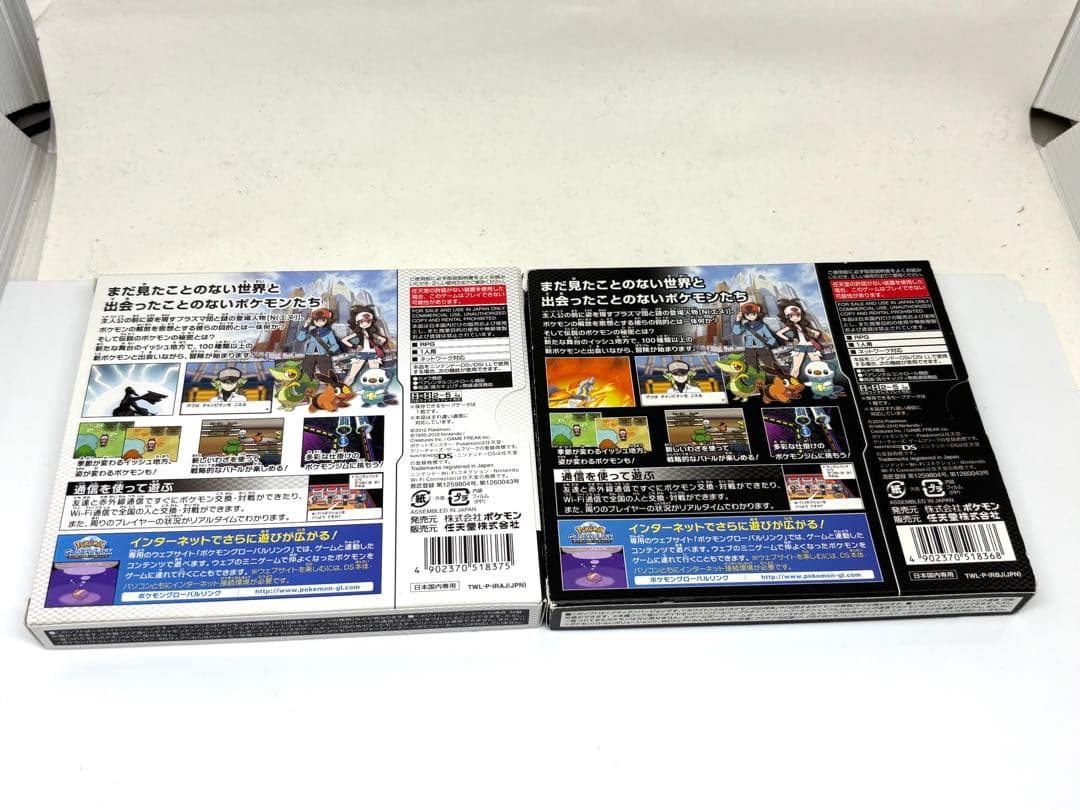 一気に体験！ ポケットモンスター ブラック ホワイト DS ソフト 2本セット