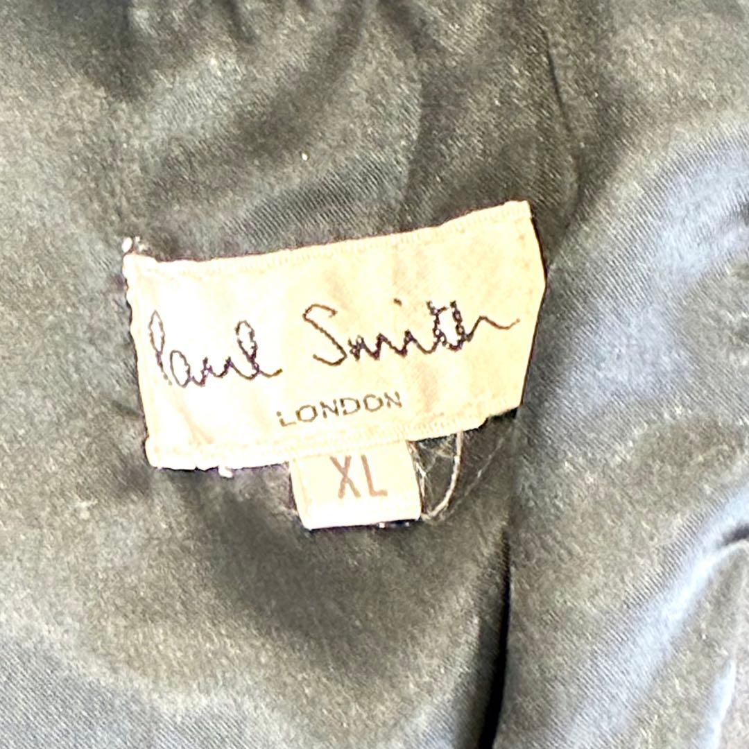 希少 美品 Paul Smith レザー テーラード ブラック　XL 牛革