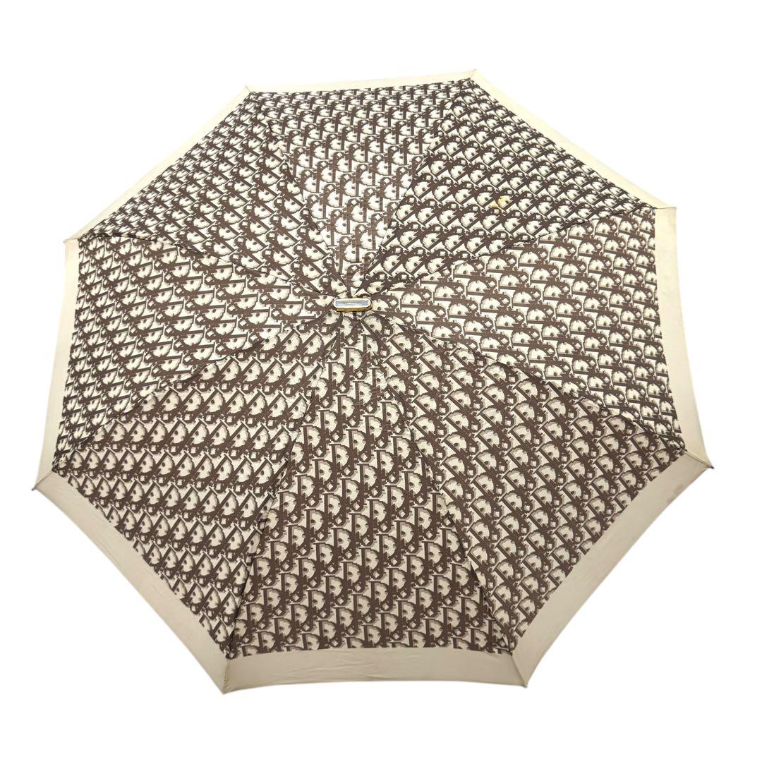美品 Christian Dior 折り畳み傘 トロッター柄 カバー付