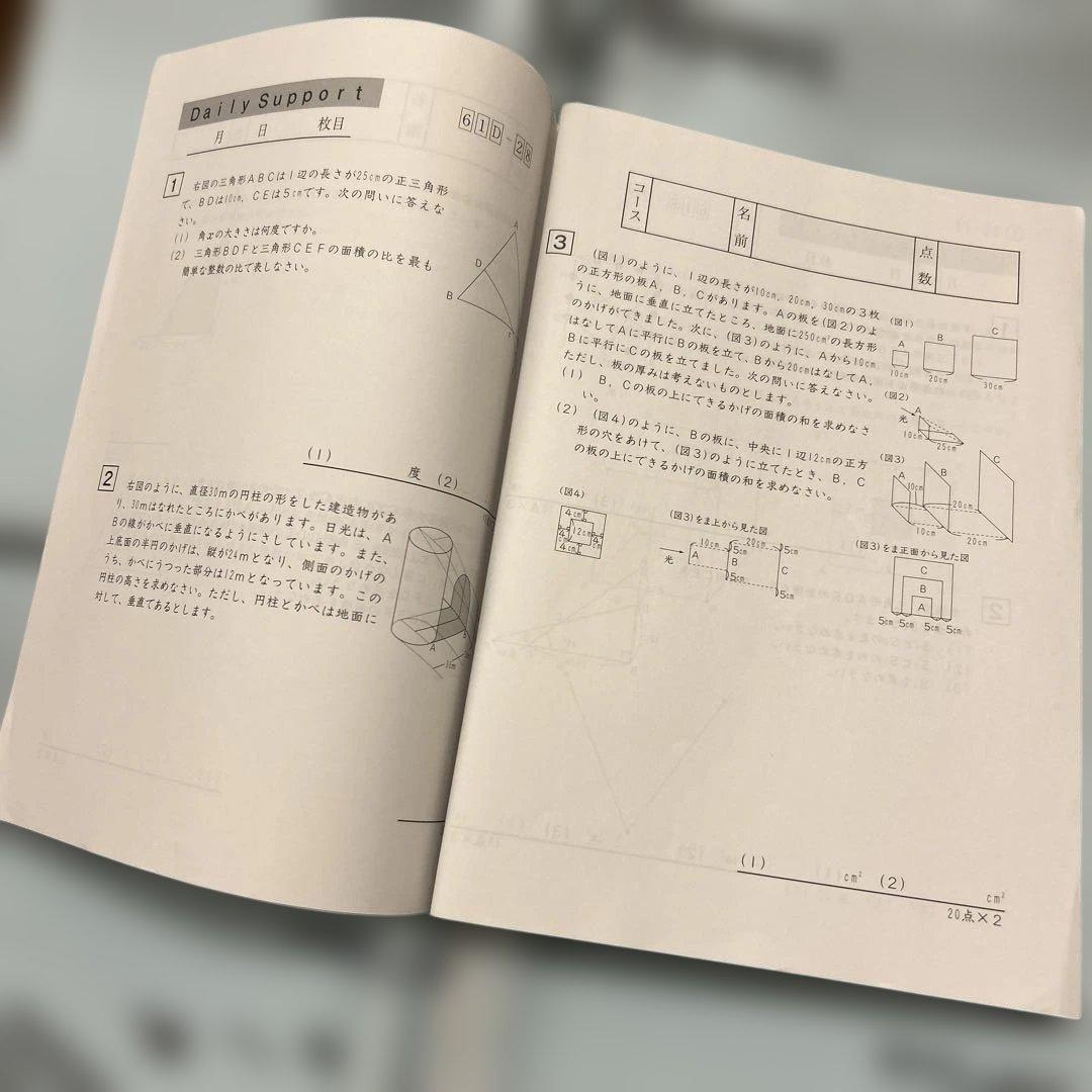 0㉒　サピックス　SAPIX 6年　算数　ディリーサポート　サマーサポート