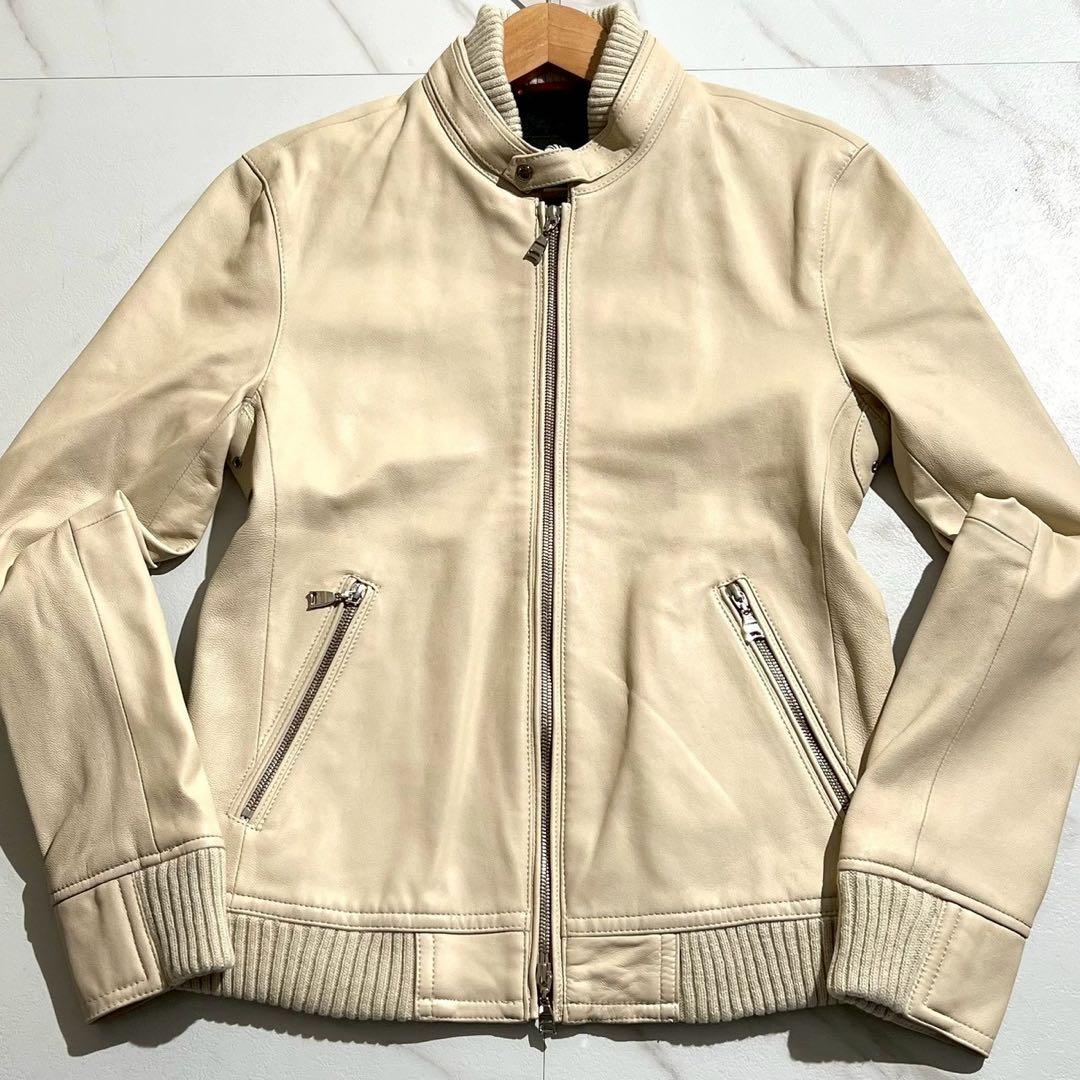 【極美品/S】LOVELESS ラブレス ラムレザー ライダース ジャケット