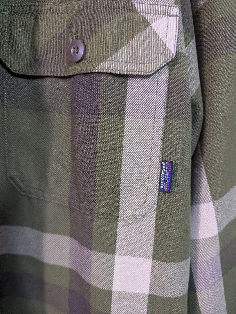 Patagonia チェック柄フランネルリバーシブルジャケット　美品XL