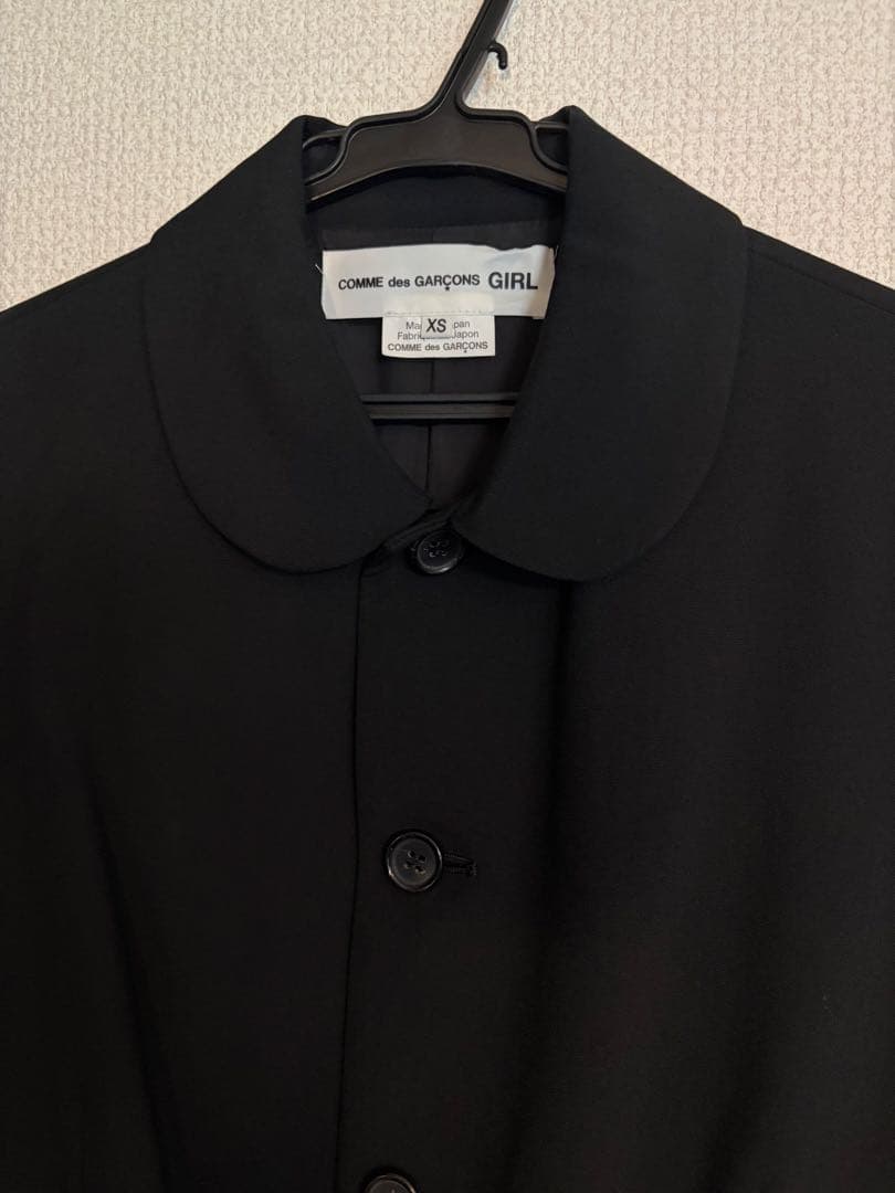 24FW コムデギャルソンガール 丸襟ジャケット リボンポケット