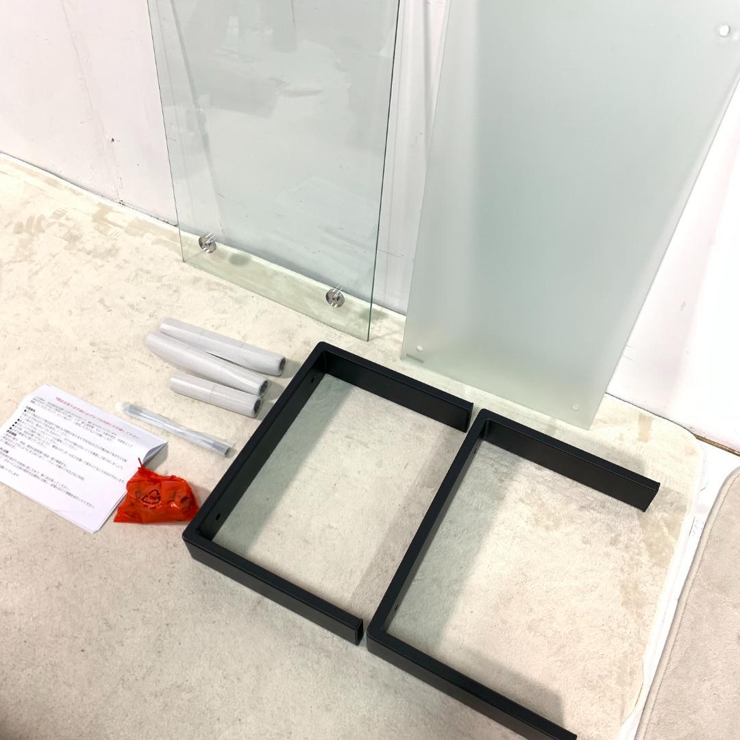 新品ガラステーブル ローテーブル センターテーブル 一人暮らし1695-160