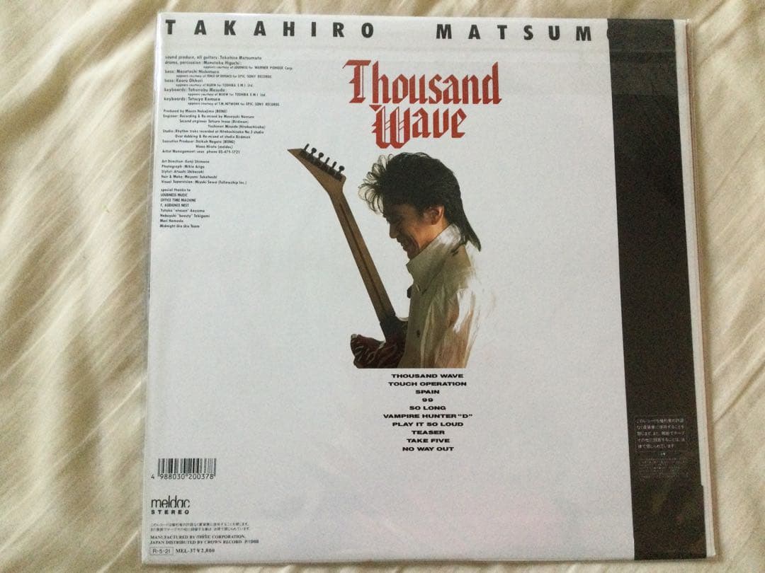 レア‼️B'z 松本孝弘 Thousand Wave アナログ レコード LP