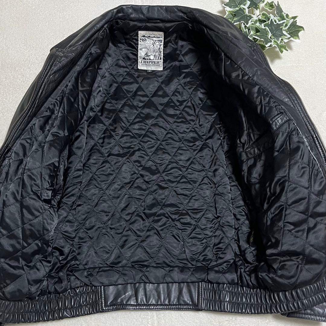 美品　a-2 フライトジャケット　短丈　レザー　ブラック　ビンテージ
