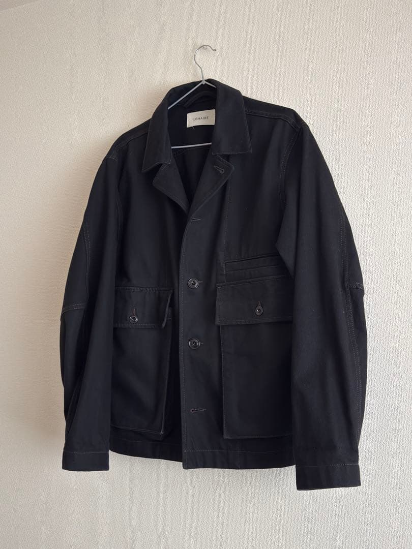 LEMAIRE ブラック ボクシー デニムジャケット sizeS