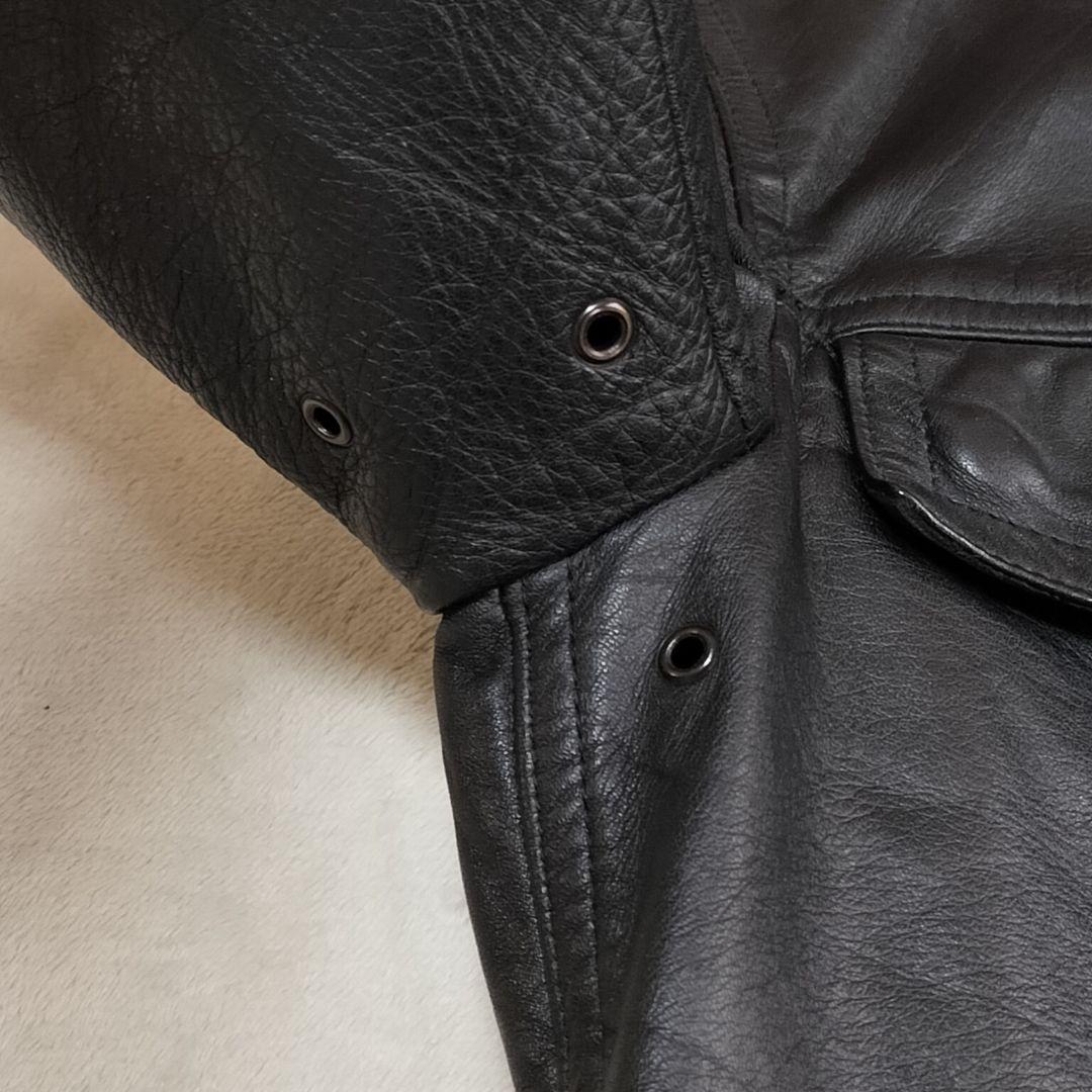 80S　GERMAN POLICE CUSTOM LEATHER JACKET