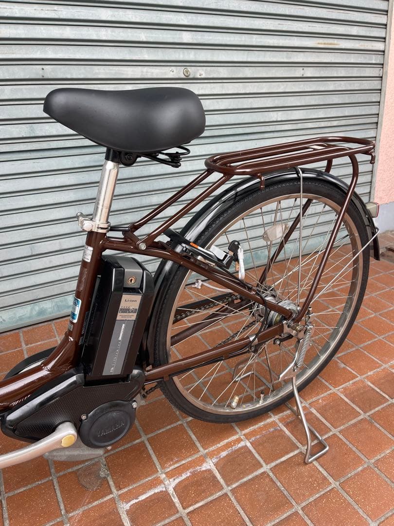 電動アシスト自転車 ブラウン 前バスケット付き