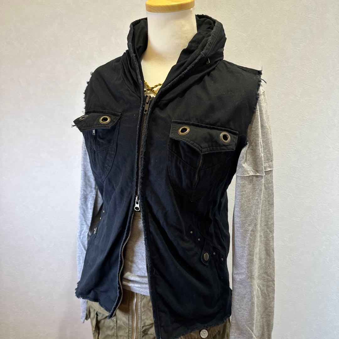 00s archive grunge vest Y2Kグランジ
