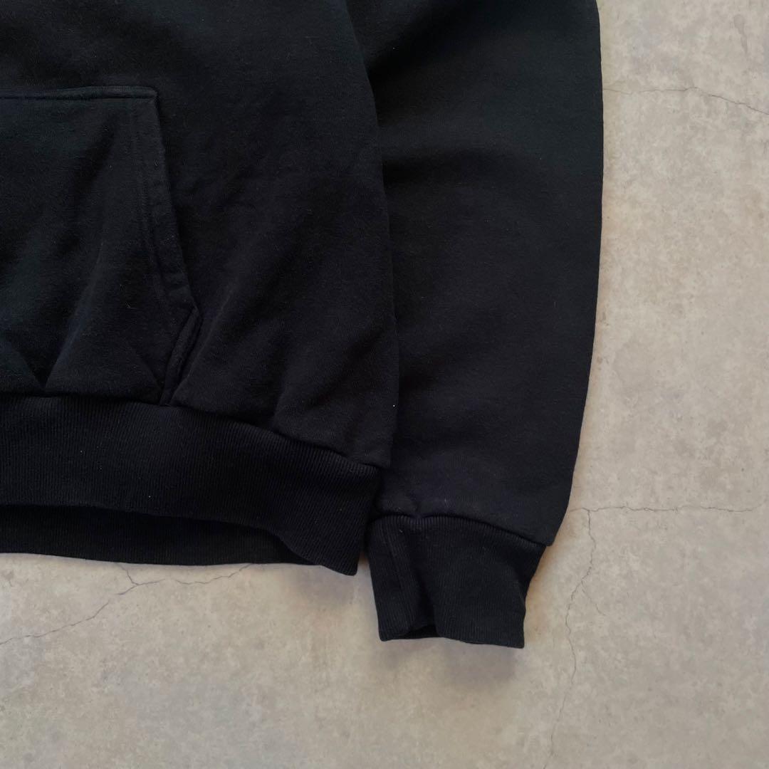 STUSSY ステューシー パーカー 短丈 ロゴ 黒
