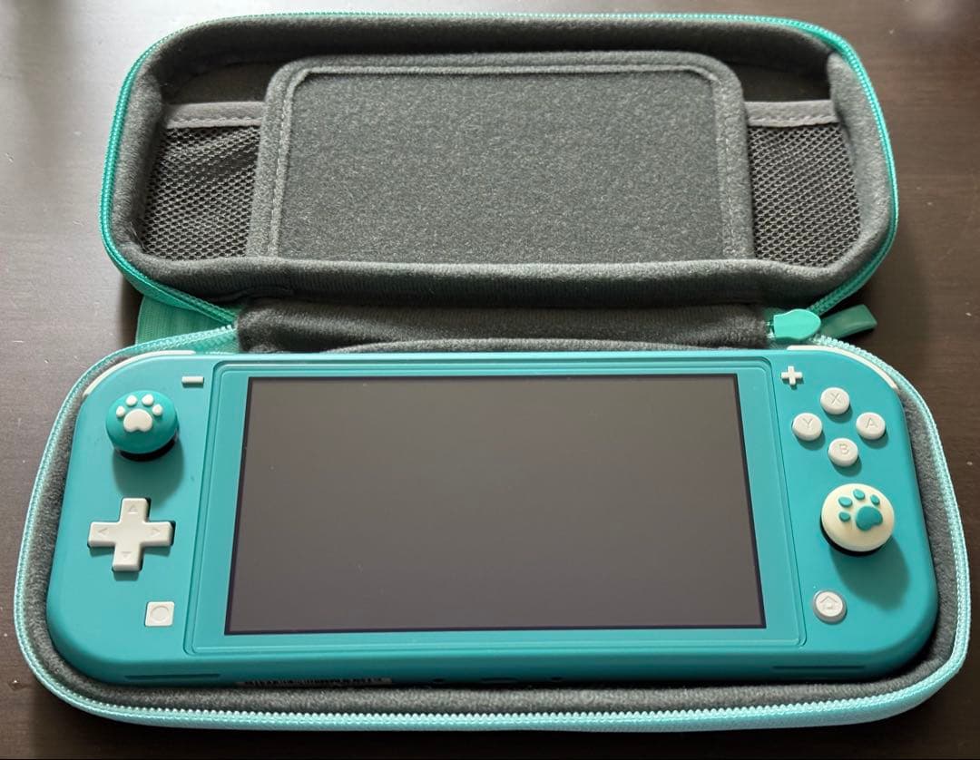 美品 Nintendo Switch Lite ターコイズ SDカード ケース付
