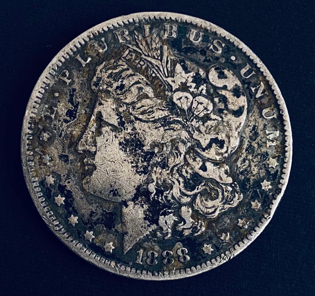 カ*ル様 1888-O モルガンダラー アメリカ 1ドル 銀貨