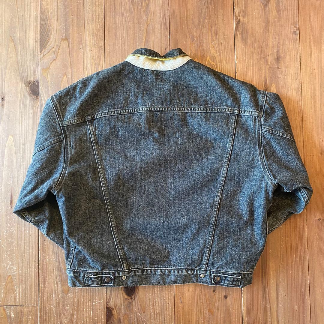 90s Levi's×Hudson's Bay リバーシブル先染めブラックデニム