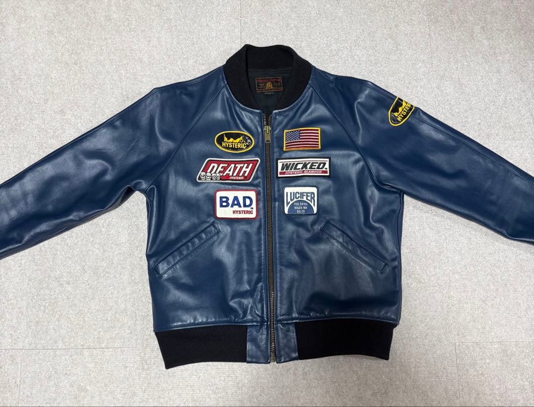 HYSTERIC ヒステリックグラマー レーシング レザー L アンダーカバー