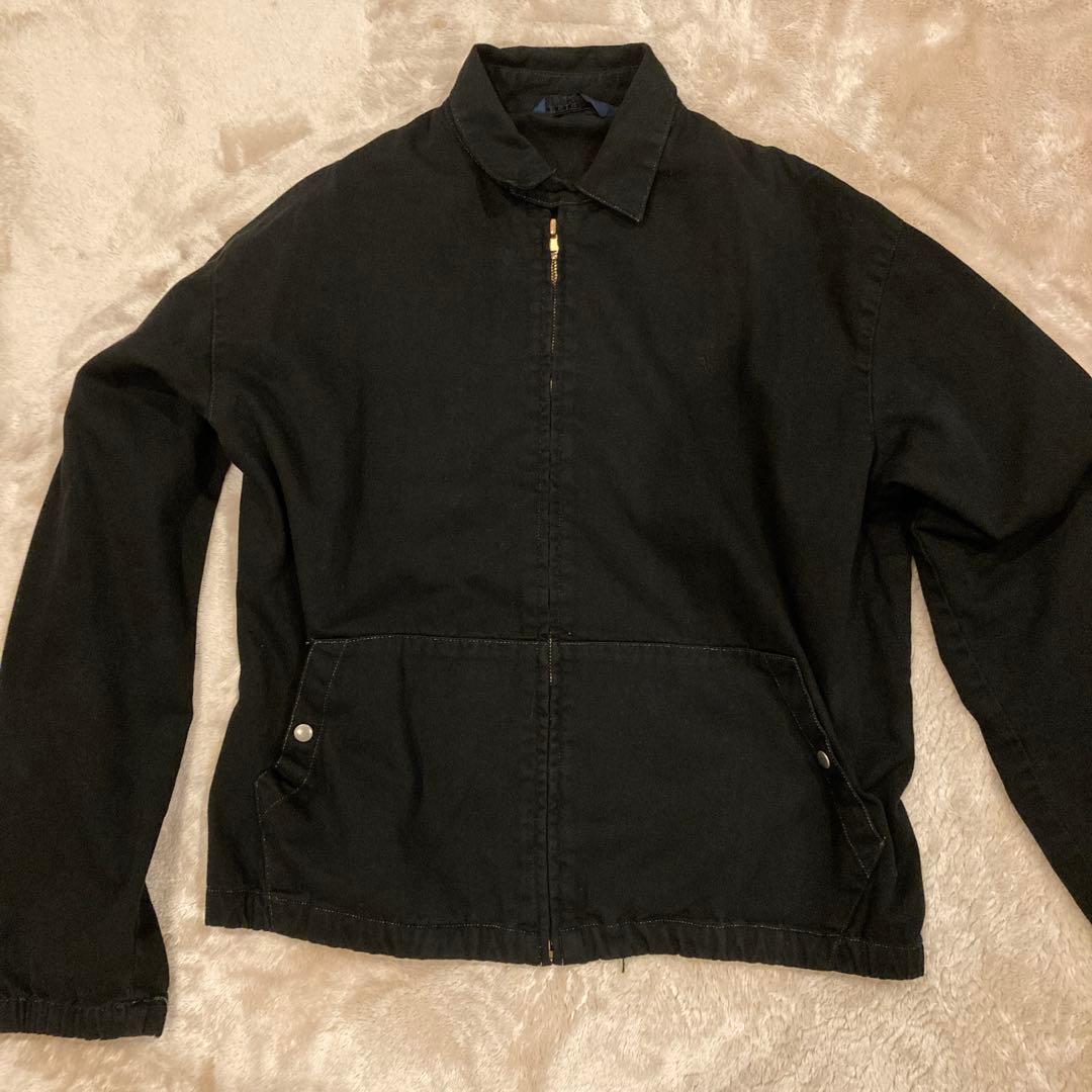 「レア物」80s 90s polo madeinusa 産 スイングトップ 黒
