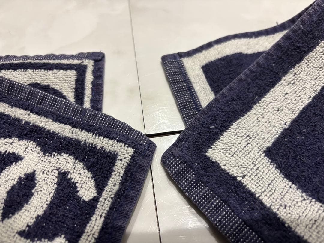 CHANEL タオル2枚セット ネイビー