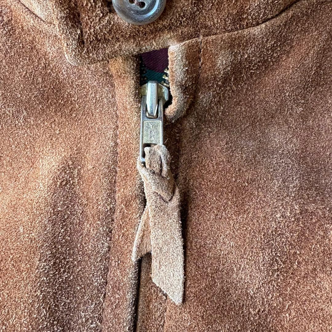 90s polo ralph lauren スエード ハリントンジャケット G9