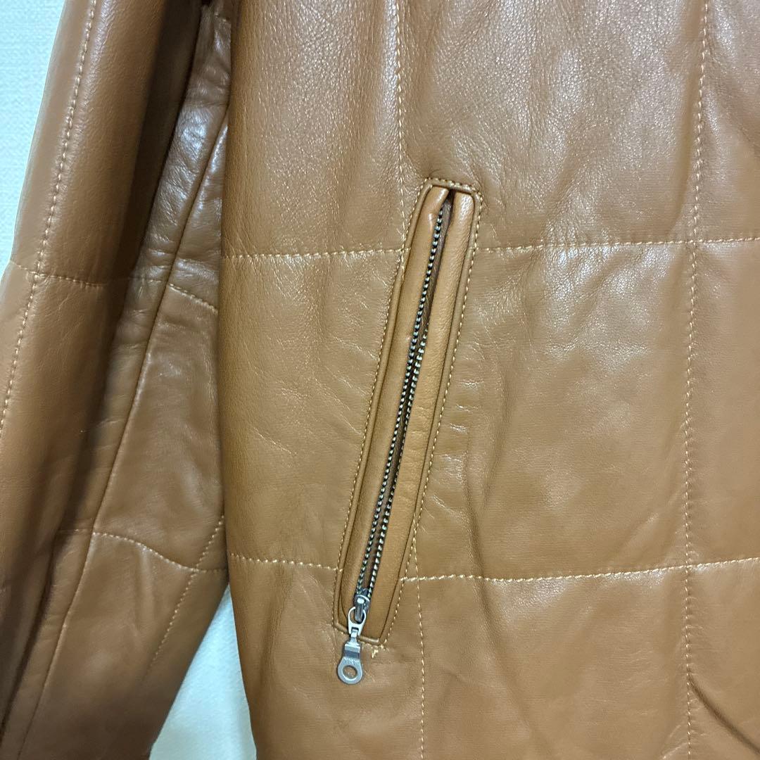 VICTOR SANJUAN レザージャケット ブラウン スペイン製 本革　XL