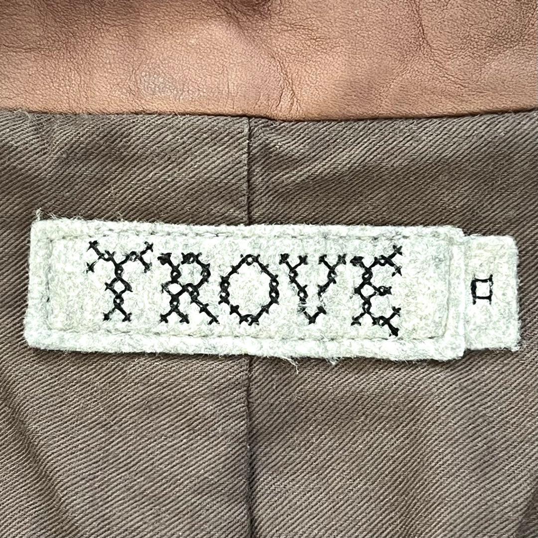 【美品】TROVE カーフレザージャケット (キャメル) サイズ2(M)