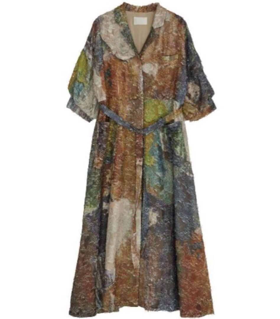 ワンピース Ameri MEDI 2WAY RACHEL FLUFFY ART DRESS