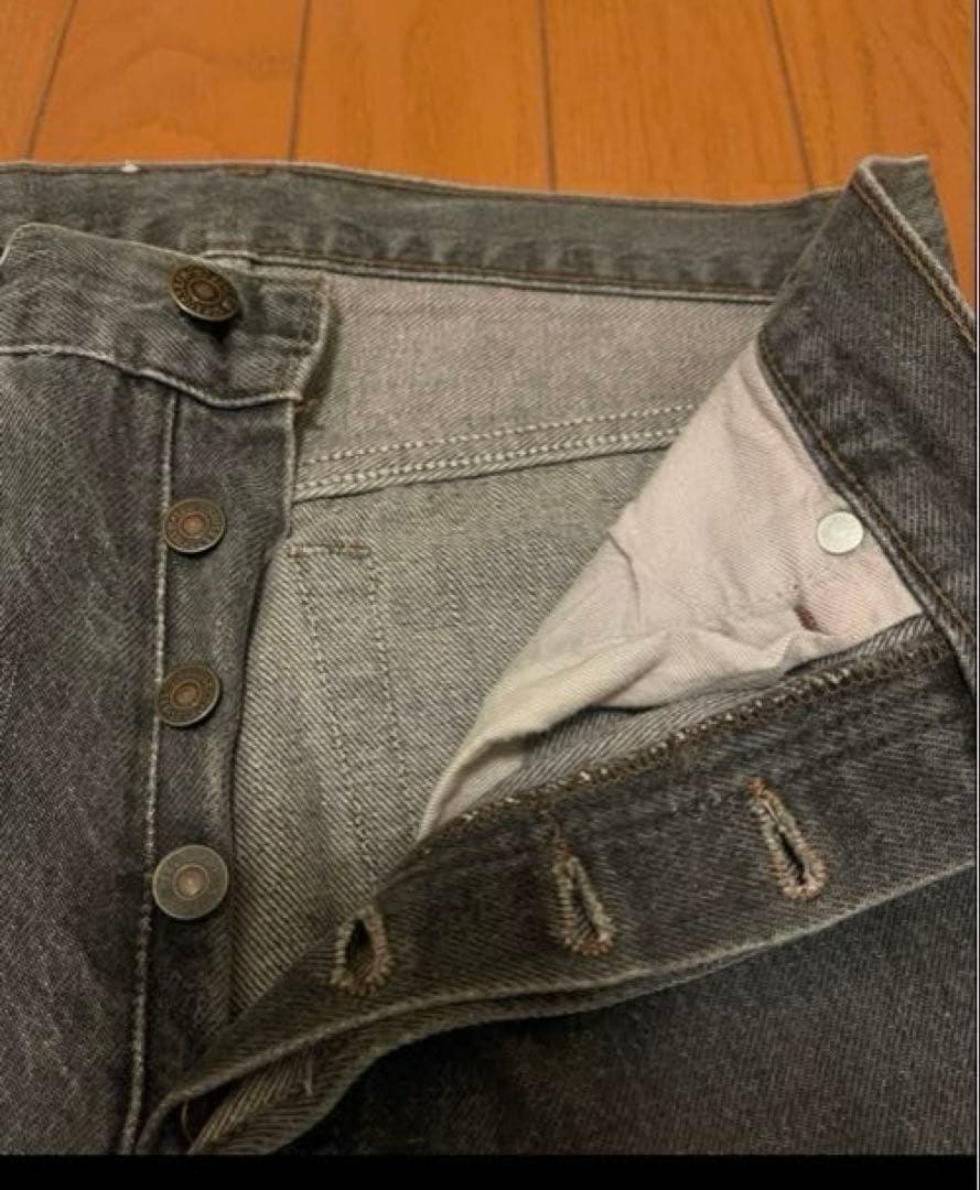 ニ*ク様 90s Levi's 501 先染めブラックUS製 W32 L30 オ