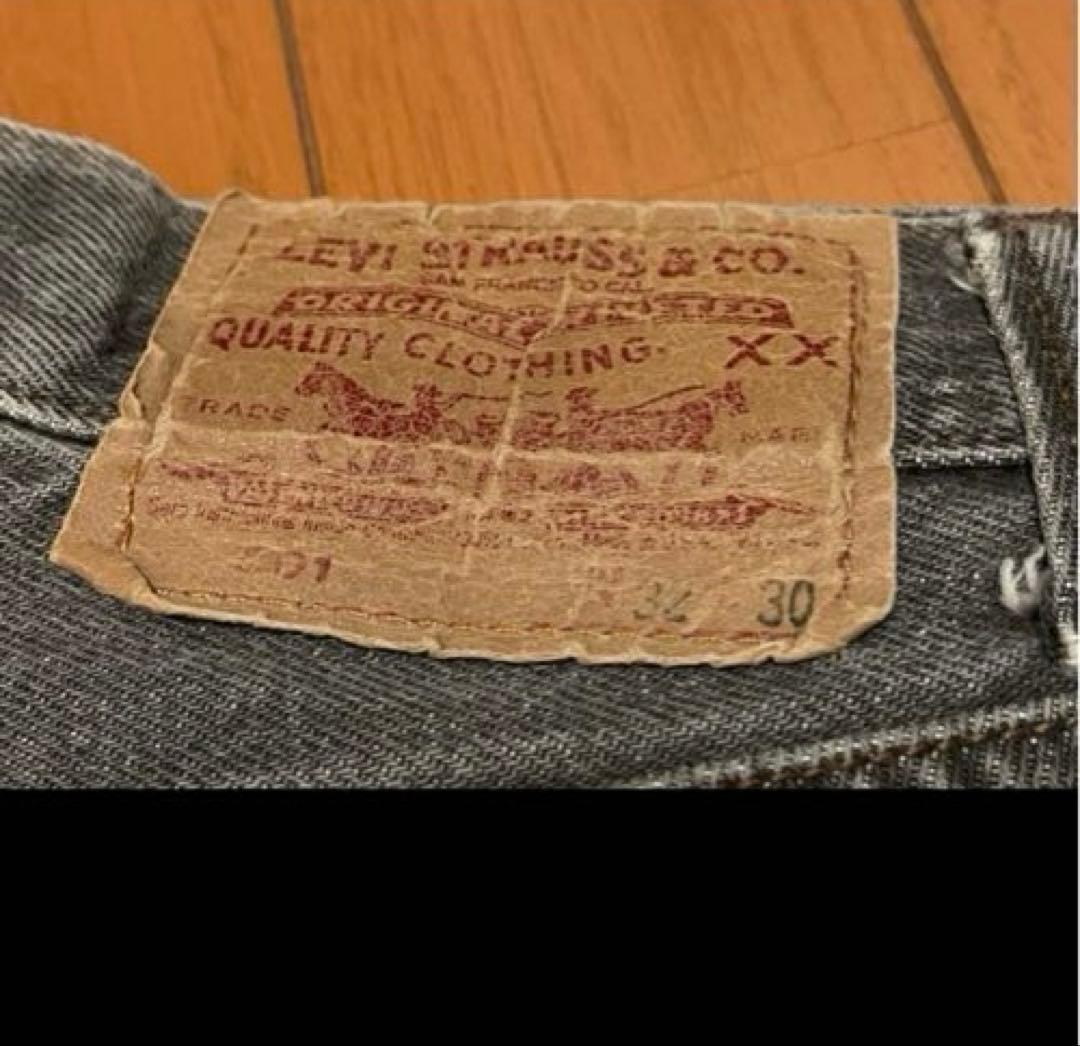 ニ*ク様 90s Levi's 501 先染めブラックUS製 W32 L30 オ